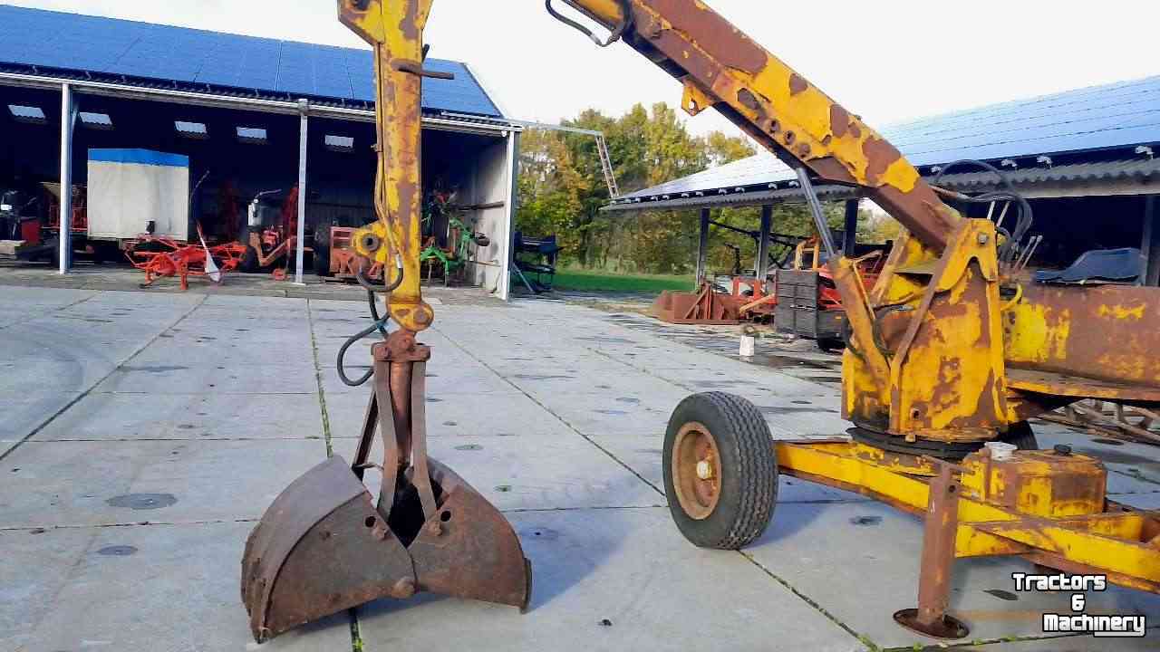 Excavator mobile  getrokken kraan