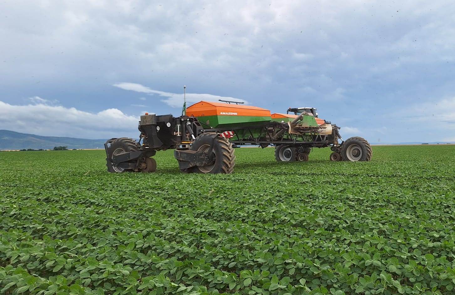 Nexat with Amazone fertiliser spreader