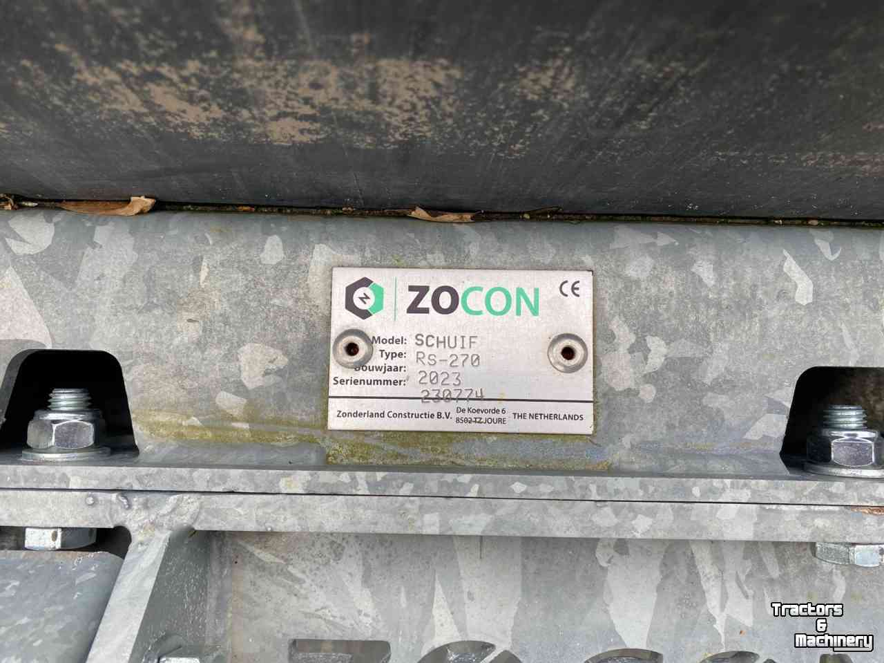Manure scraper Zocon RS-270 Mestschuif / Sneeuwschuif / Rubberschuif
