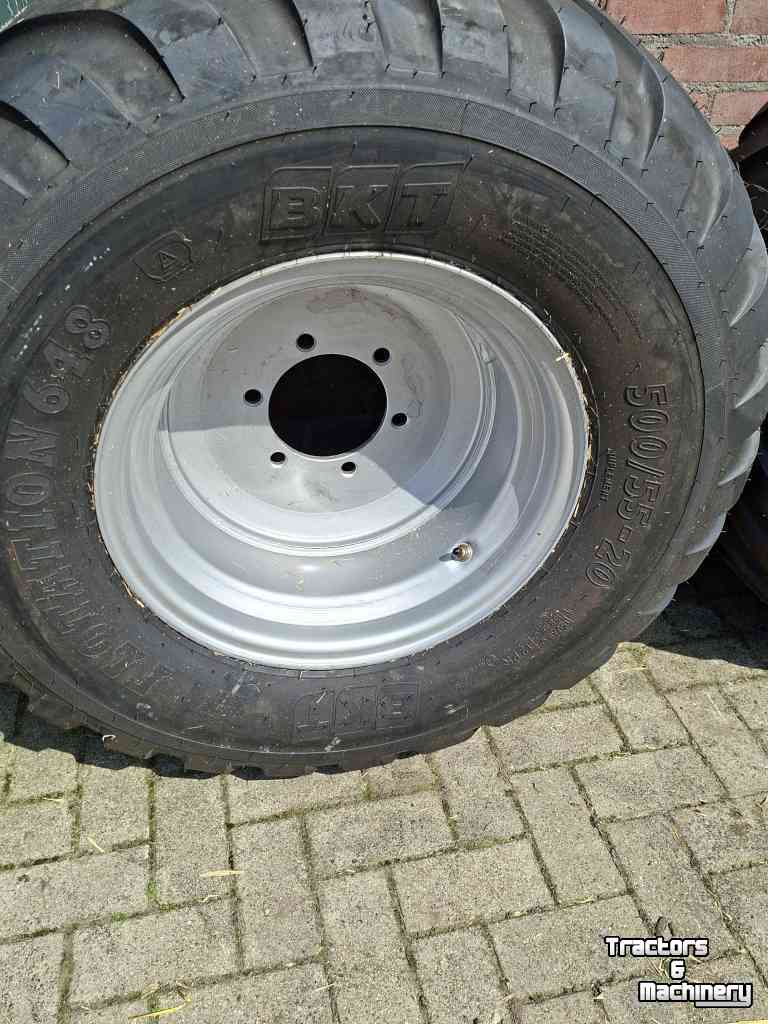 Wheels, Tyres, Rims & Dual spacers BKT BKT 500/55-20 kieper/dumper/landbouw banden/wielen op velg