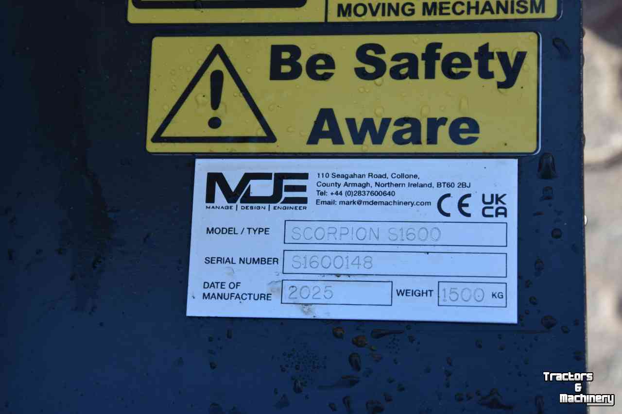 Sorting and demolition grabs MDE Scorpion 1600 stobbengrijper hark