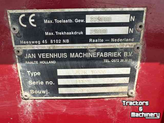 Earth- / Sand-dumper Veenhuis veenhuis jvzk 19000 met kleppen