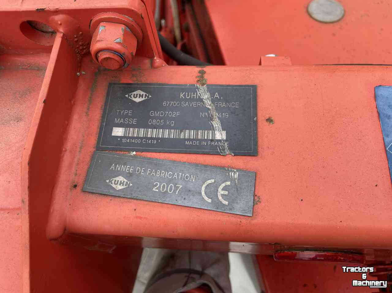 Mower Kuhn GMD 702 F frontmaaier