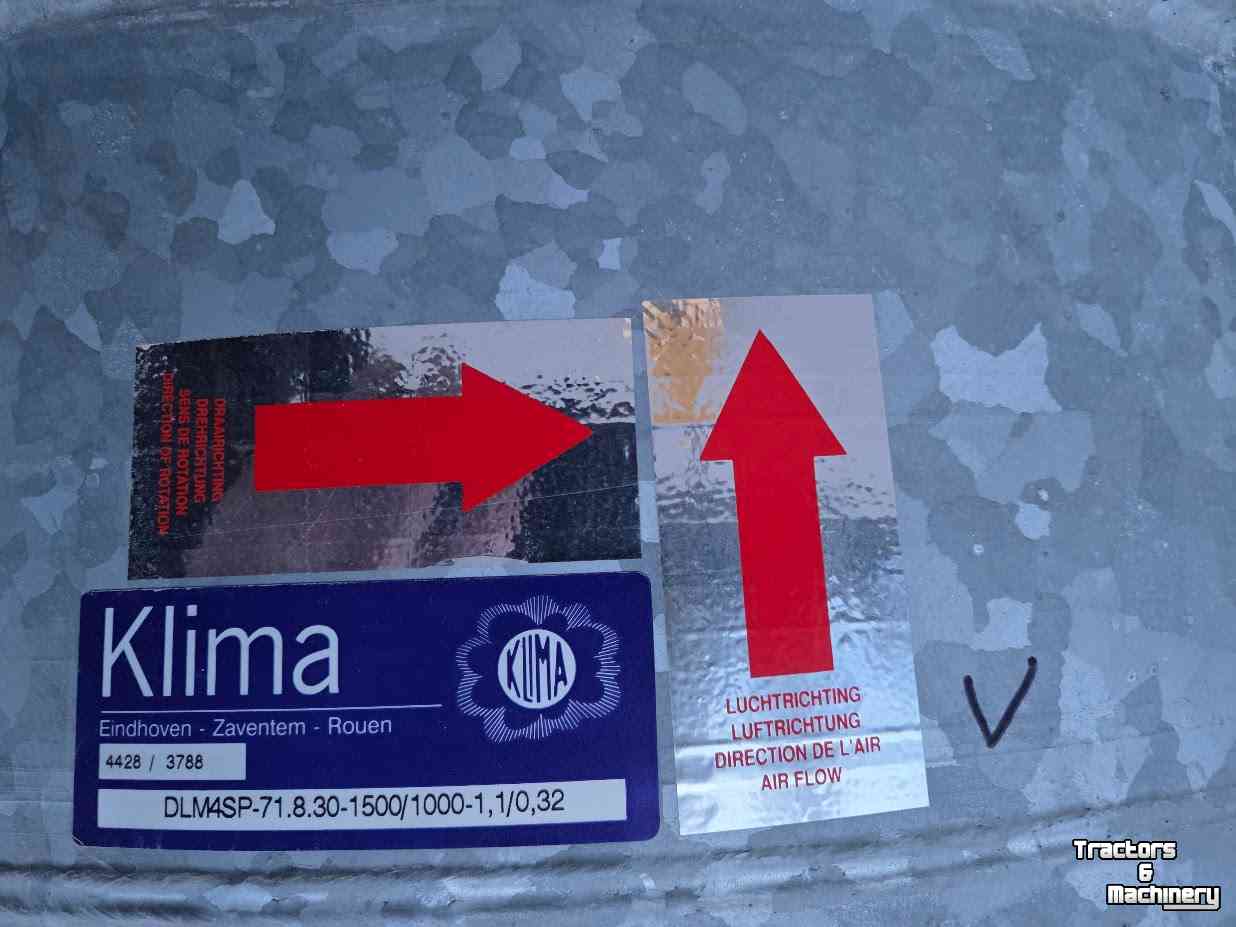 Storage ventilation systems  Klima DLM-04SP Tweetoeren Axiaalventilatoren