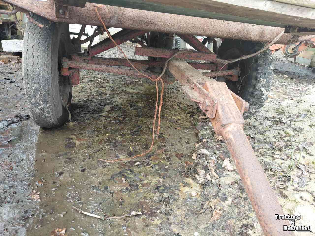 Agricultural wagon Miedema 2x landbouwagen