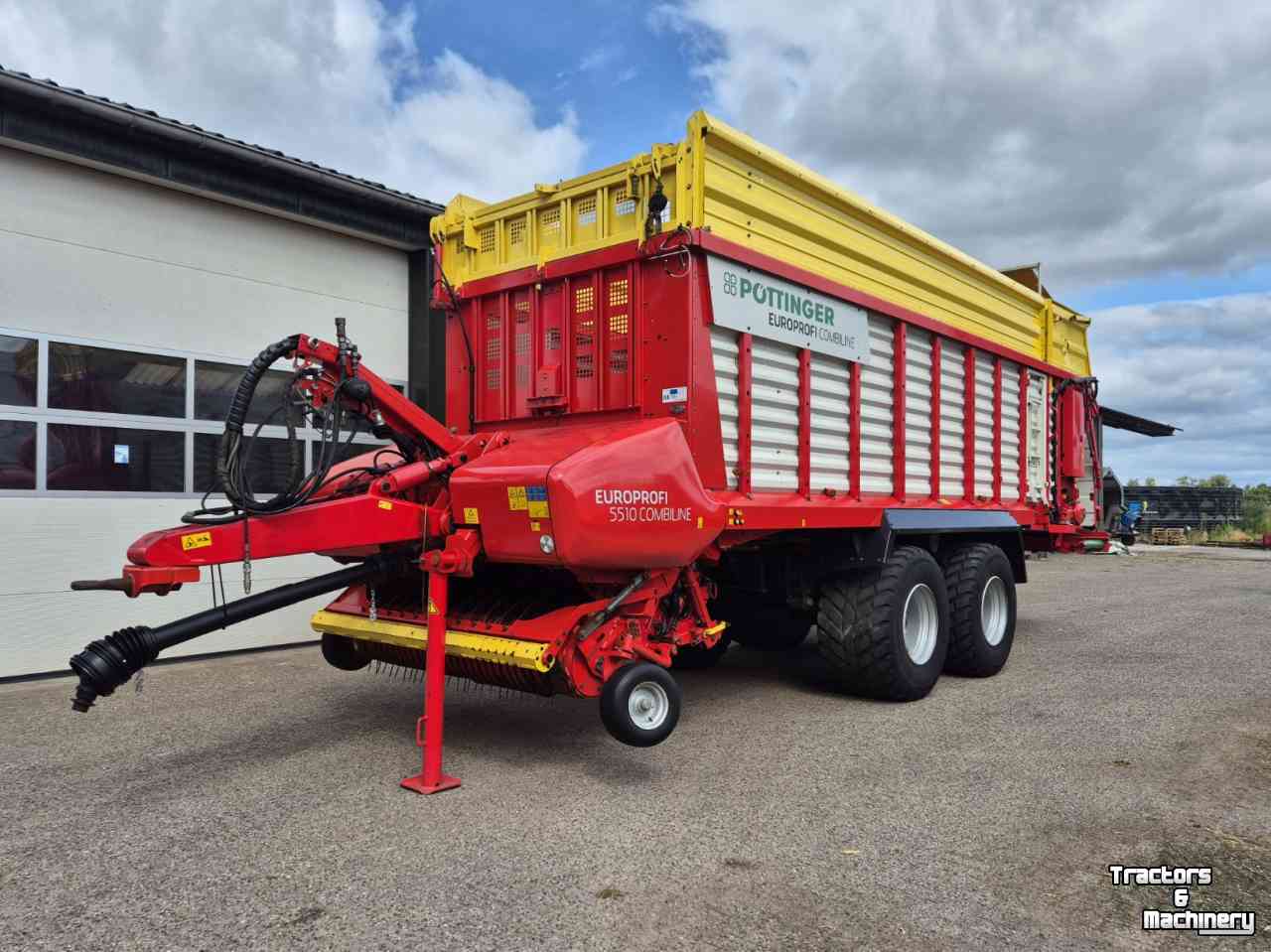Self-loading wagon Pottinger Europrofi 5510 Combiline opraapwagen stalvoeren