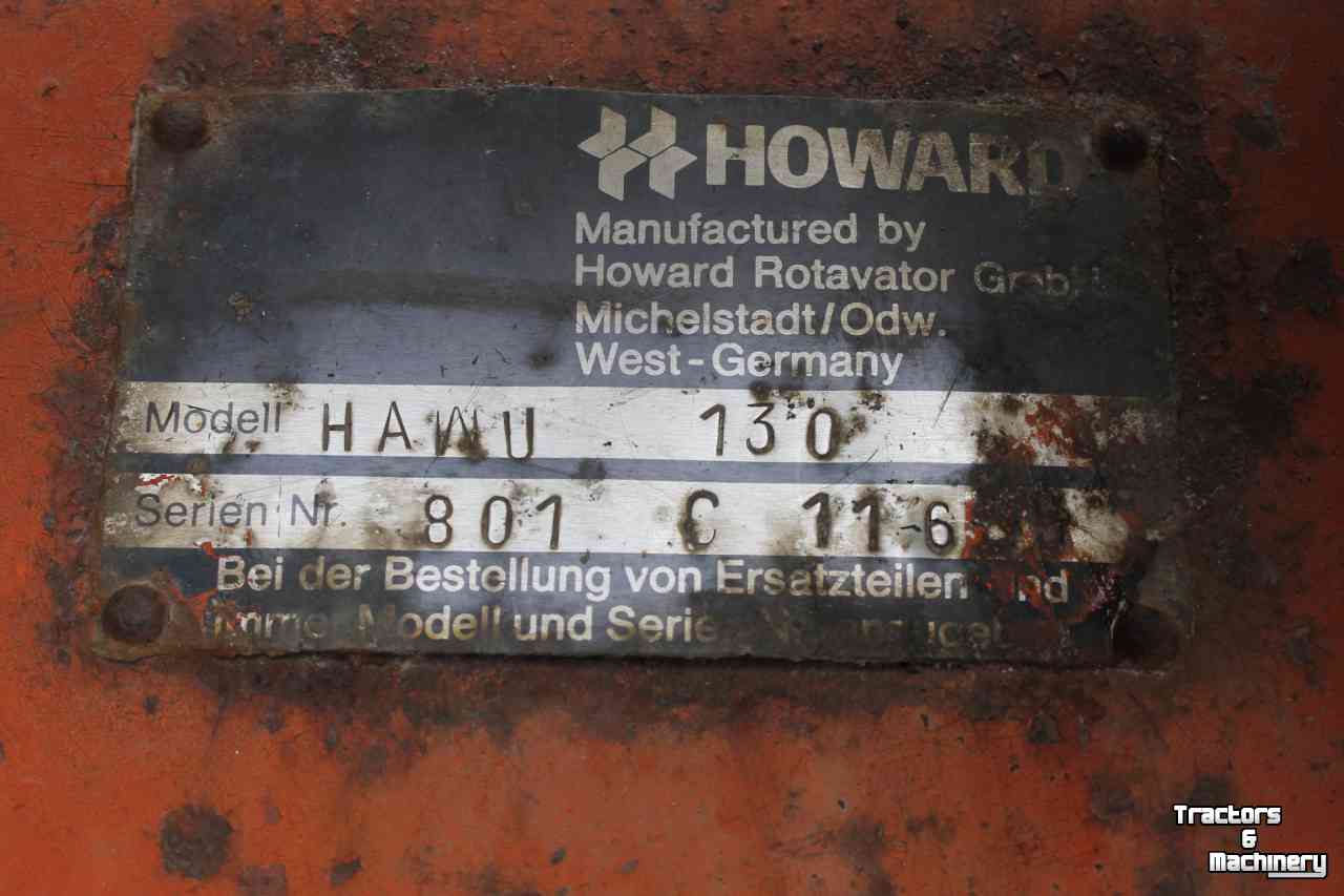Rotary Tiller Howard HAWU 130 cm frees grondfrees freesmachine