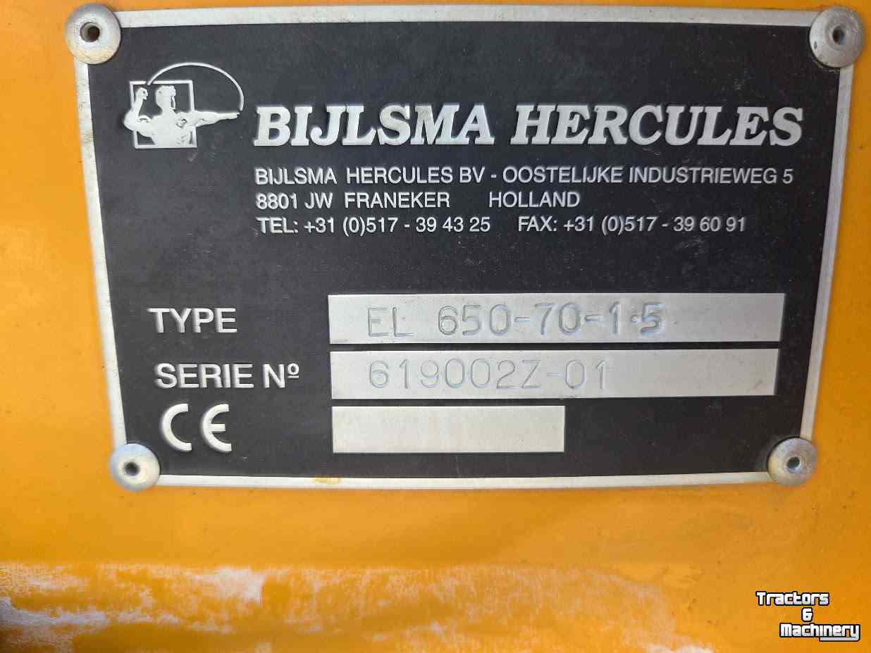 Elevator conveyor Bijlsma EL650-70 1.5 Elevatorband met Knik
