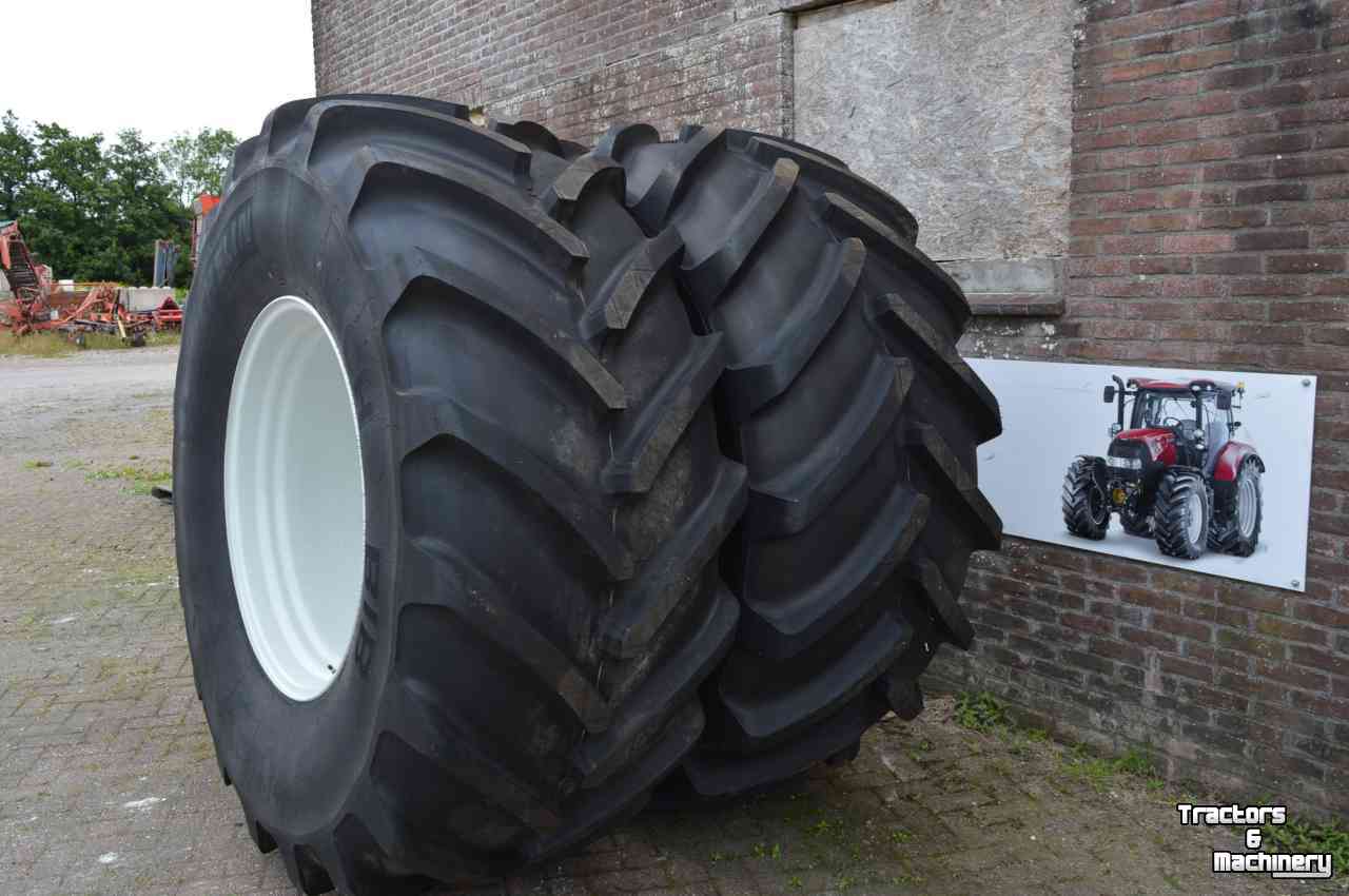 Wheels, Tyres, Rims & Dual spacers Michelin 800/70r38 demontage