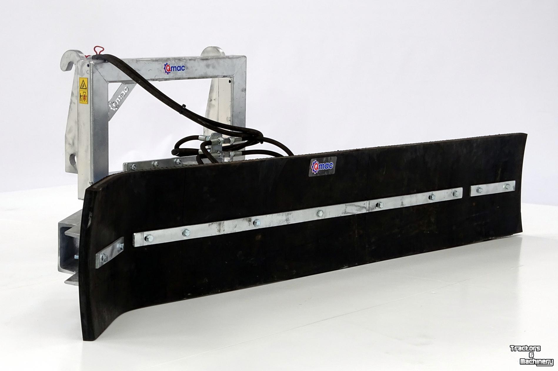 Rubber yard scraper Qmac Modulo Rubberschuif Weidemann aanbouw