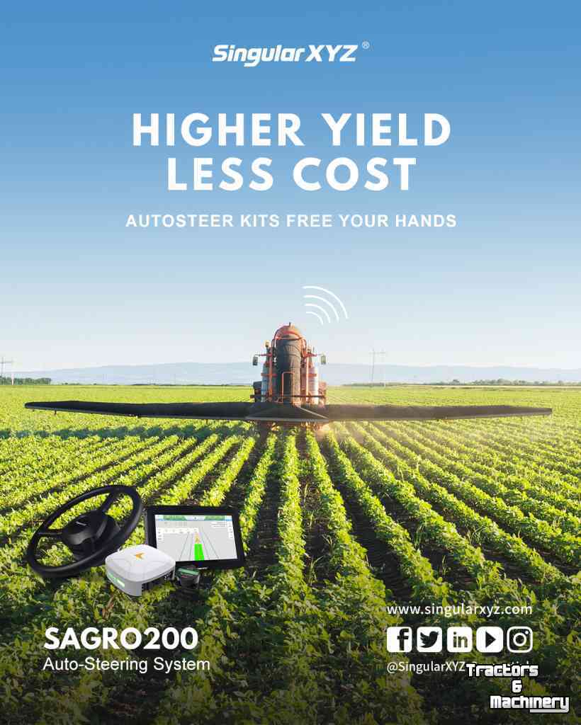 GPS steering systems and attachments  Singular  GPS systemen met RTK