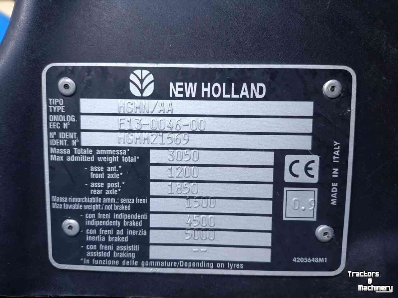 Tractor New Holland TCE 50