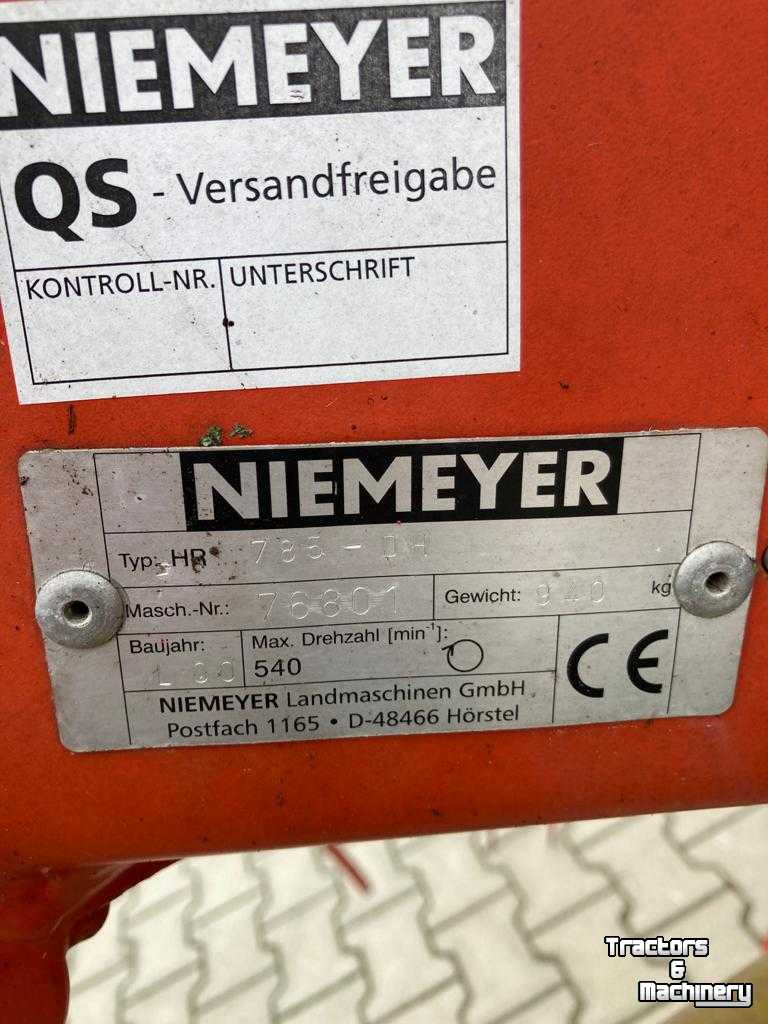 Tedder Niemeyer HR 785-DH