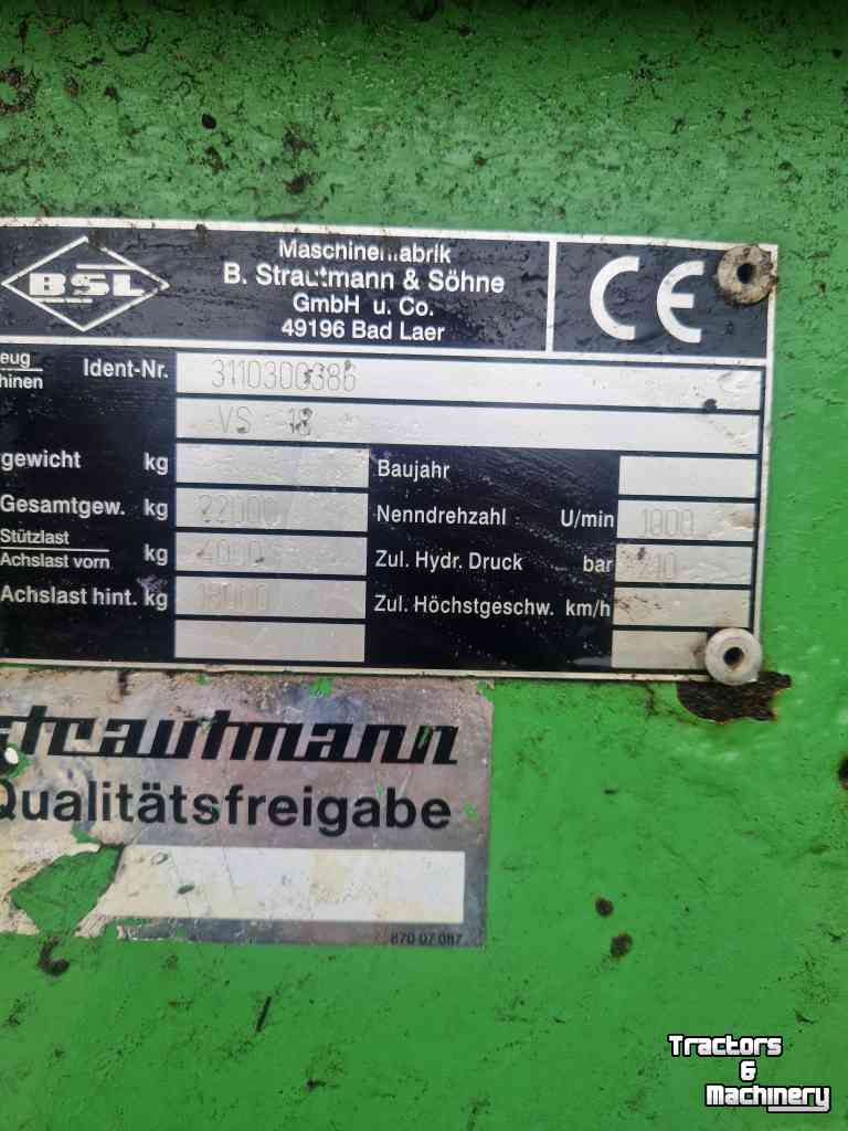 Manure spreader Strautmann Streuhlitz VS18