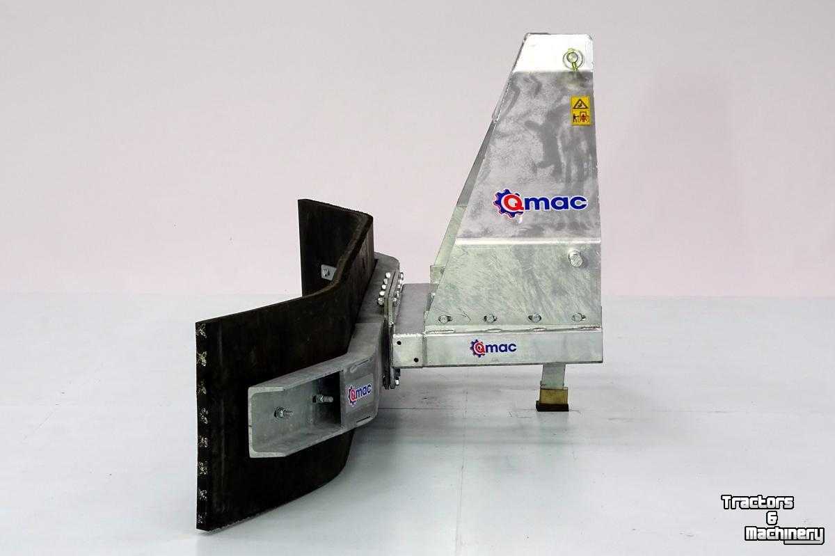 Manure scraper Qmac Modulo Rubberschuif Rubberschaaf Rubberbord 3punt lepelinsteek