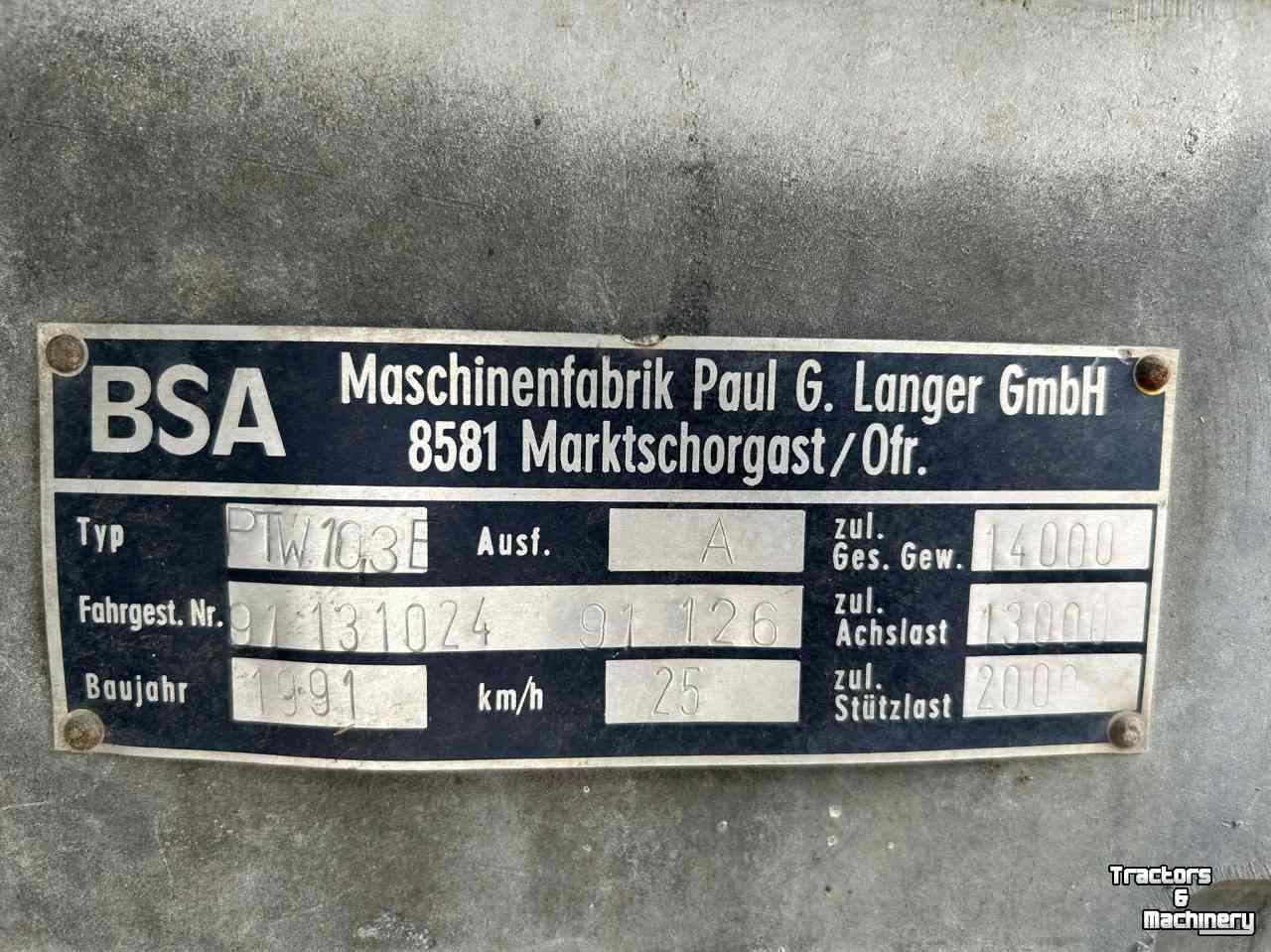 Slurry tank Duport PTW 10.3E