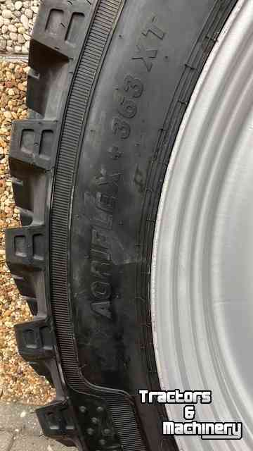 Wheels, Tyres, Rims & Dual spacers Alliance set Alliance 270/95R54 Agriflex+ 363 XT VF op W10x54 verstelbaar met binnen plaat 280/335/10gaats