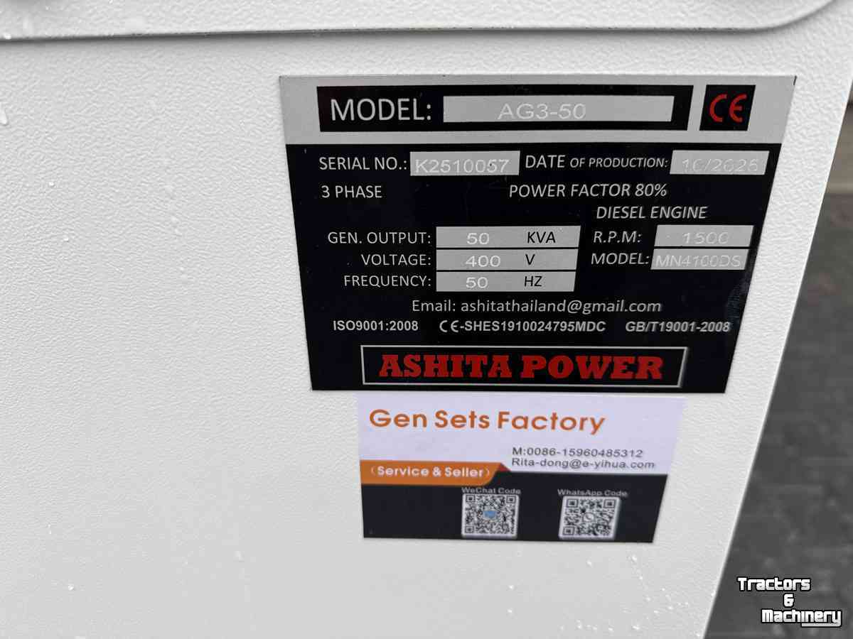 Aggregates  Ashita 50 KVA