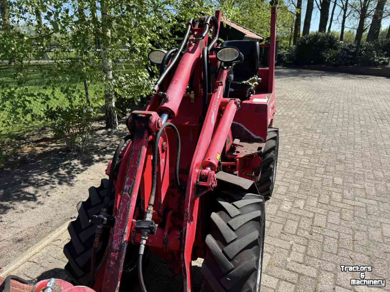 Wheelloader Weidemann 1230 shovel met vorken bak en mestklem