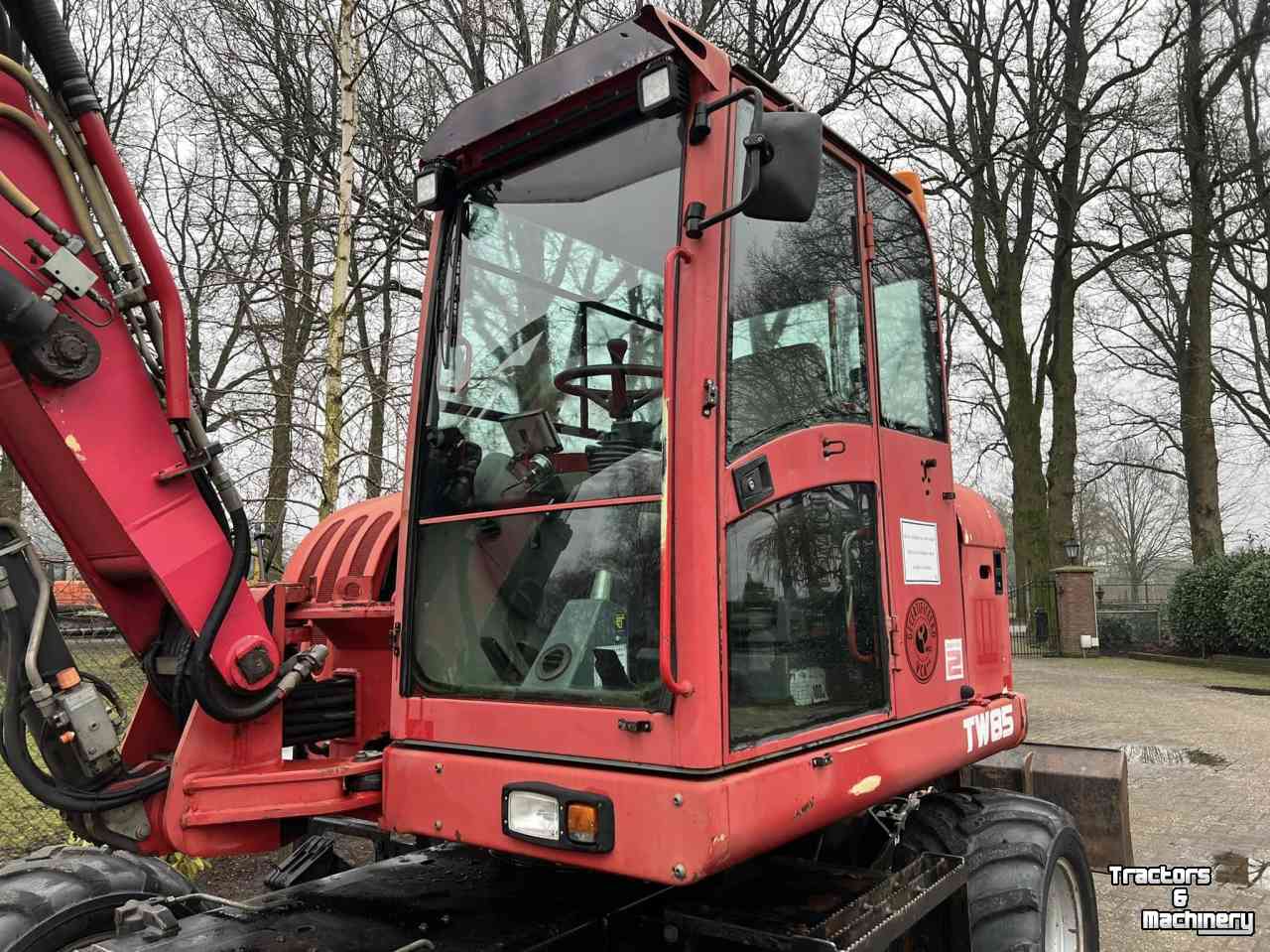 Excavator mobile Terex TW85 Mobiele kraan