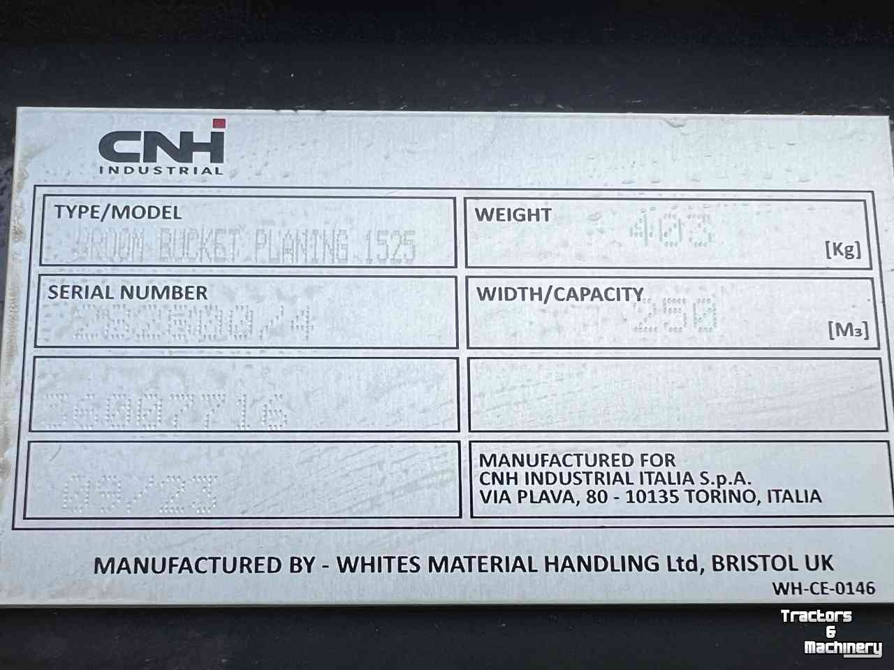 Skidsteer Case CNH 1525 Hydr Bezem+Opvangbak  1525cm breed voor CNH Schranklader