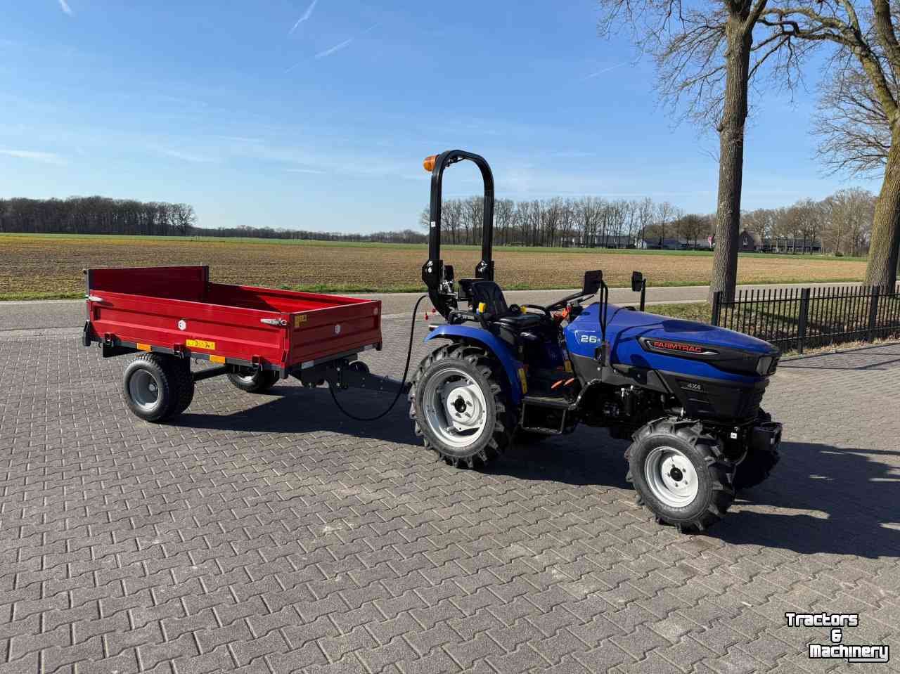 Earth- / Sand-dumper  Garmech Trailer 2500kg - Enkelasser Kipwagen
