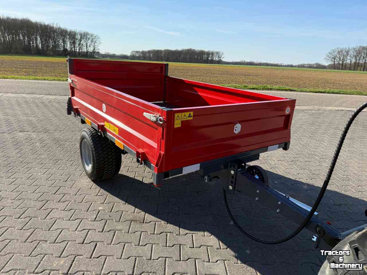 Earth- / Sand-dumper  Garmech Trailer 2500kg - Enkelasser Kipwagen