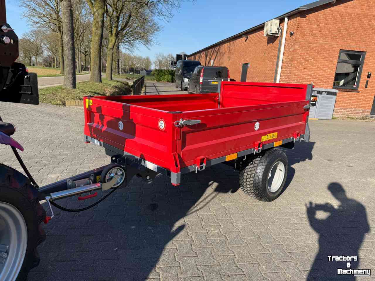 Earth- / Sand-dumper  Garmech Trailer 2500kg - Enkelasser Kipwagen