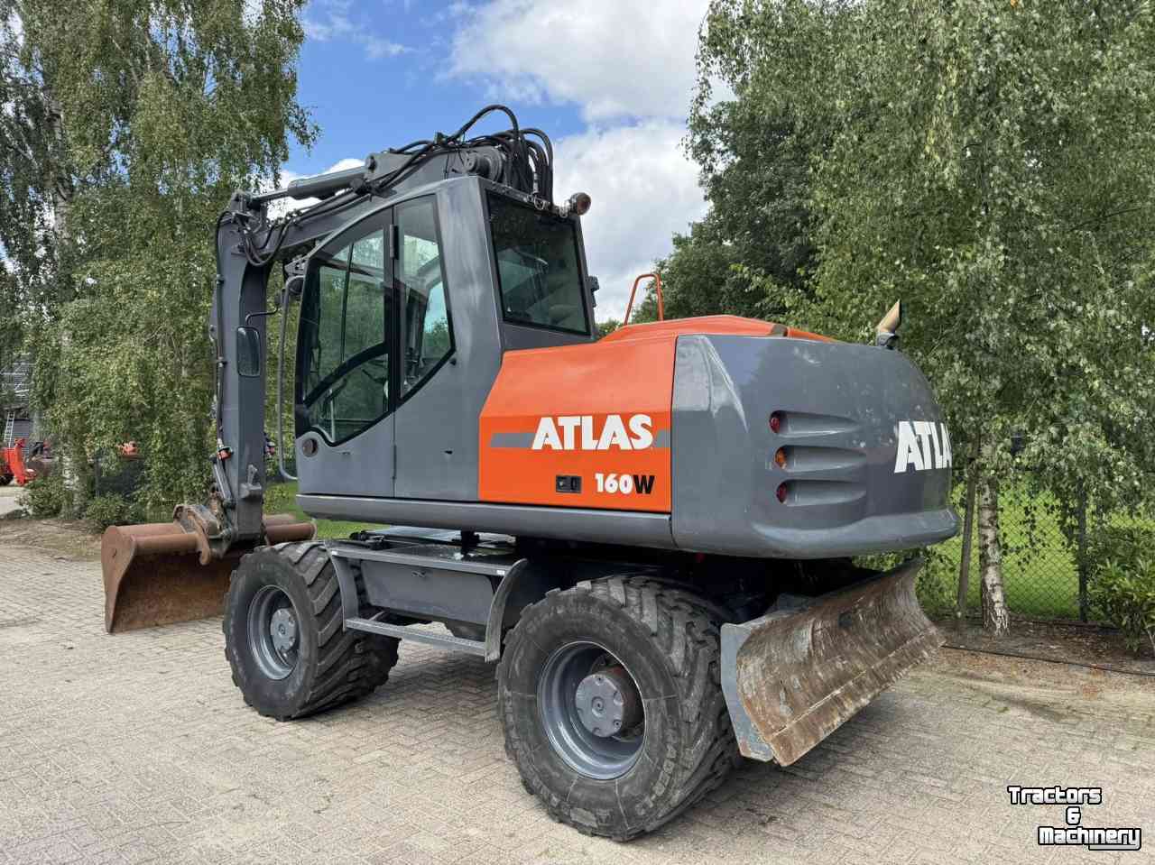 Excavator mobile Terex ATLAS TW160 mobiele kraan