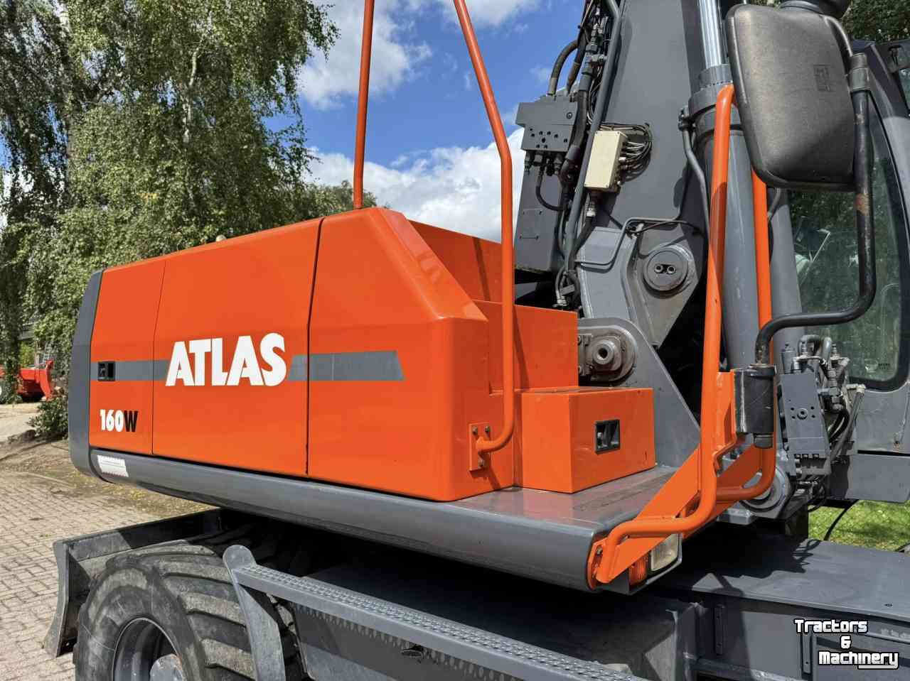 Excavator mobile Terex ATLAS TW160 mobiele kraan