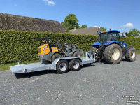 Low loader / Semi trailer Heuvelmans Transportwagen machinetransporter oprijwagen