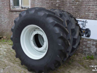 Wheels, Tyres, Rims & Dual spacers Michelin 600/70r30 mach x bib