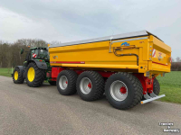 Tractor John Deere 6250R Tractor 300 Pk + VGM gronddumper 3 asser (30 ton)