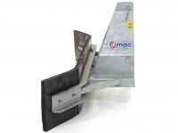 Manure scraper Qmac RSTL270Z Rubberschuif / Erfschuif / Modderschuif / Mestschuif / Sneeuwschuif 