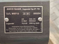 Other tractors and accessories Agco ZP-716 zwaailat