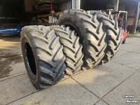 Wheels, Tyres, Rims & Dual spacers Michelin 650/65R42 en 540/65R30. Axiobib 2 VF! Demo-set