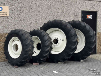 Wheels, Tyres, Rims & Dual spacers Michelin Set Michelin (18.4R38) 460/85R38 en Trelleborg (14.9R28) 380/85R38 voor NewH T6.xxx