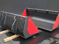 Skeleton buckets Hofstede Puinbak puin tegel bak riek met model Giant of Weidemann aankoppeling