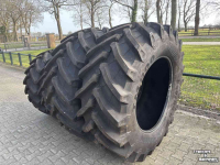 Wheels, Tyres, Rims & Dual spacers Trelleborg 650/65R38 en 540/65R28 TM800 Nieuw