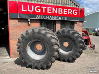 Wheels, Tyres, Rims & Dual spacers Alliance 800/65R32 Agristar banden op 10 gaats velg