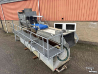 Rotary washing-drums  Spiessens was-/ spoelcombinatie, wastrommel, rollenleestafel, lappendroger