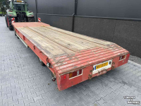 Low loader / Semi trailer Burg 4-asser dieplader aanhanger met containerrail