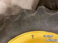 Wheels, Tyres, Rims & Dual spacers  480/80r42