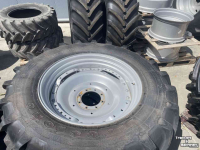 Wheels, Tyres, Rims & Dual spacers Firestone 480/70R38 en 380/70R28 verstelbare velgen