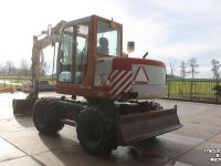 Excavator mobile Takeuchi TB070W mobiele graafmachine mobiele kraan bandenkraan