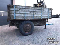 Dumptrailer  Kipper / Kipwagen met houten opbouw