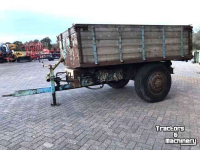 Dumptrailer  Kipper / Kipwagen met houten opbouw