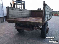 Dumptrailer  Kipper / Kipwagen met houten opbouw