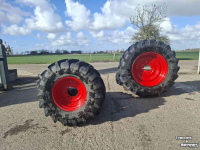 Wheels, Tyres, Rims & Dual spacers Michelin 16.9R24 & 18.4R38 AgriBIB