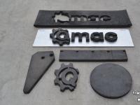 Manure scraper Qmac RSMC180 CANVAS rubbermat met koordlaag 180 cm